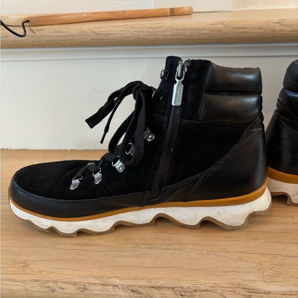 BLONDO Women’s Hiker-Style Lace-Up Waterproof Boots Size 10 black faux leather - Picture 9 of 15